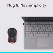 Logitech M185 Wireless Mouse — 2.4GHz, Red, Plug & Play - image 10