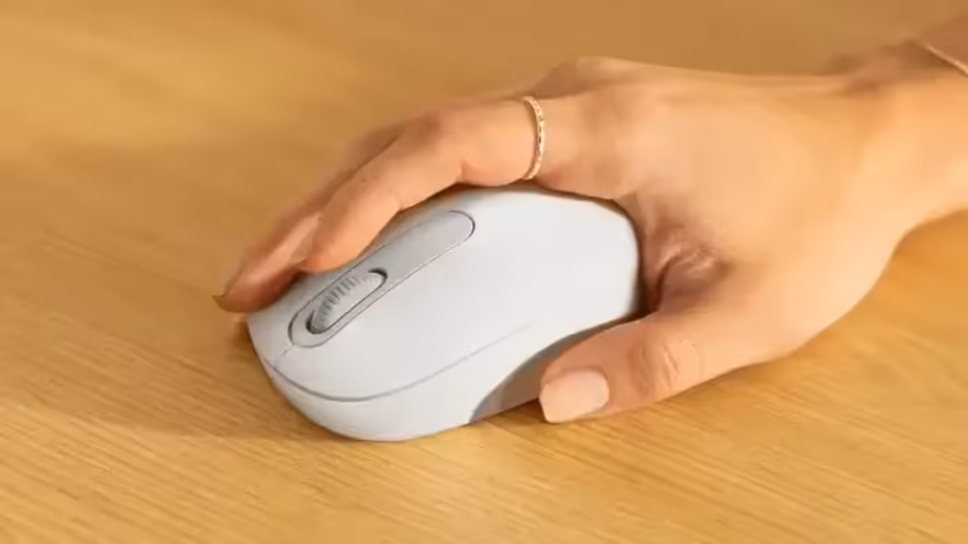 Logitech M196 wireless mouse tracking on a flat surface
