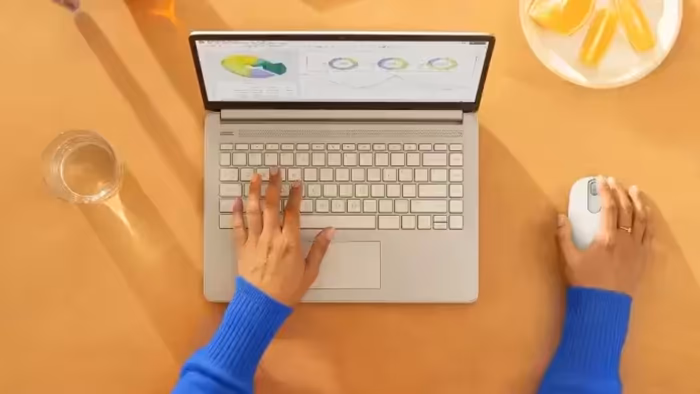 Logitech M196 wireless mouse highlighting its long battery life