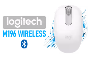Logitech M196 Wireless Bluetooth Mouse Off White - Image 1
