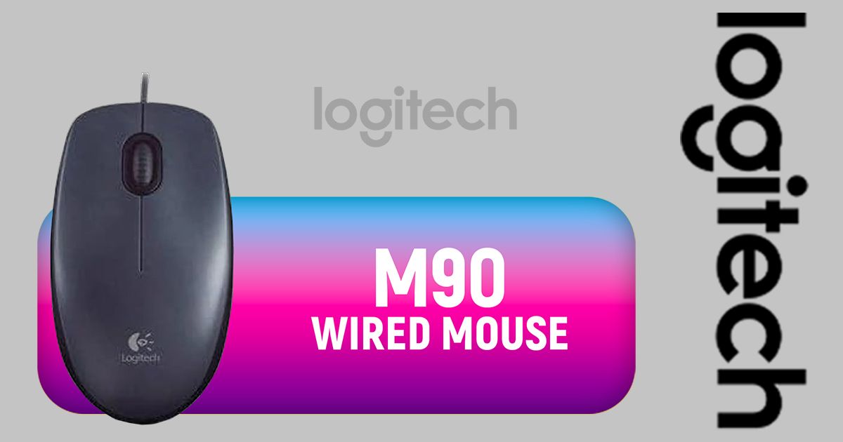 Logitech M90 910-001793 Wired Mouse — 1000 DPI, Ambidextrous