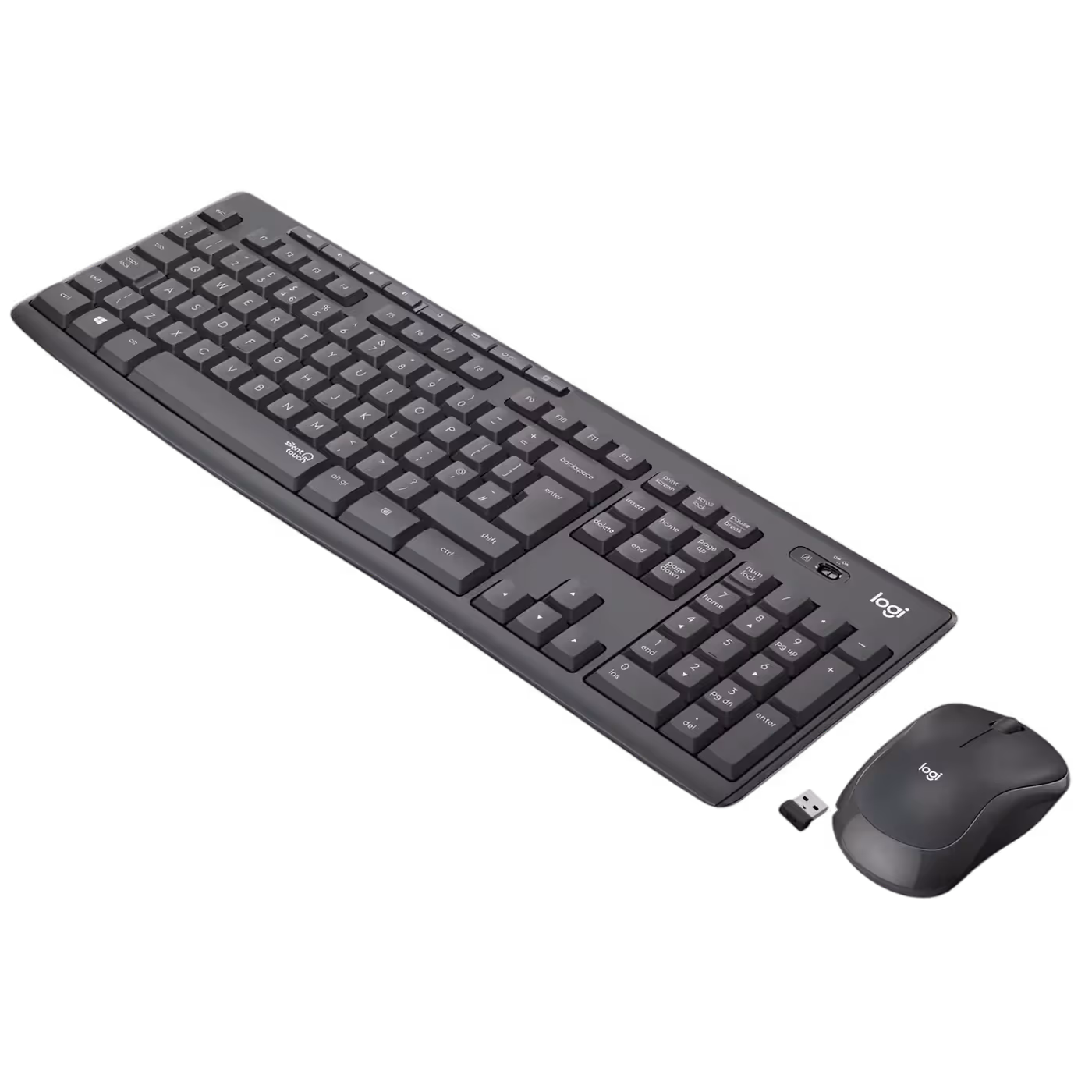 Compact and contoured wireless mouse with silent clicking technology