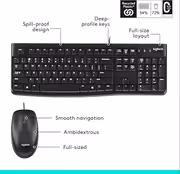 Logitech MK120 Wired Keyboard and Mouse Combo - Spill-Resistant, Durable - image 9