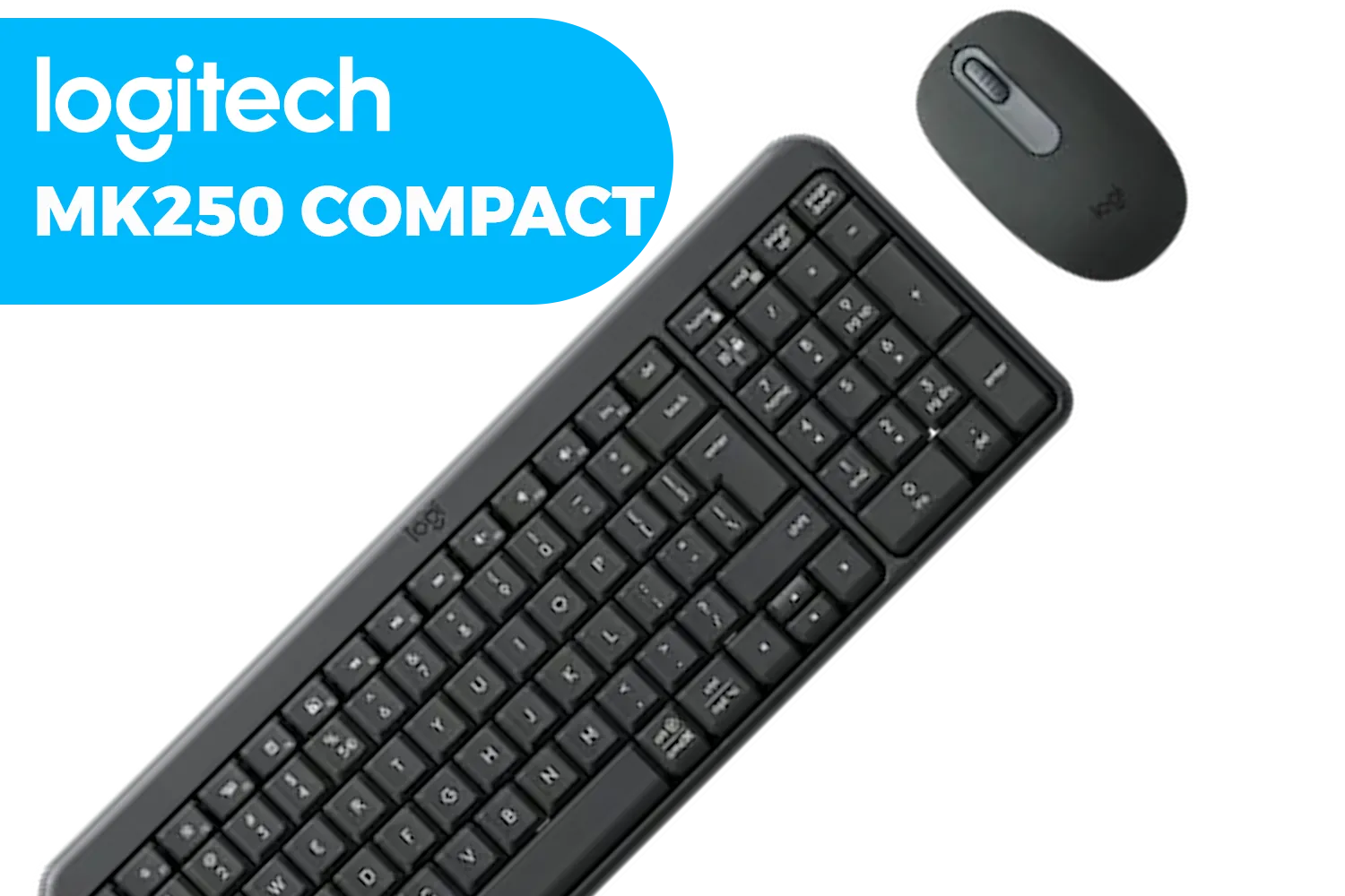 Logitech MK250 Compact Bluetooth Wireless Combo / Long Battery Life / Durable And Reliable / Full-Size, Spill-Resistant Design / 1,000 DPI /  920-013519