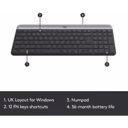 Logitech MK470 Slim Wireless Keyboard Mouse Combo - Quiet - image 4
