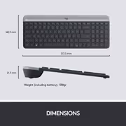 Logitech MK470 Slim Wireless Keyboard Mouse Combo - Quiet - image 2