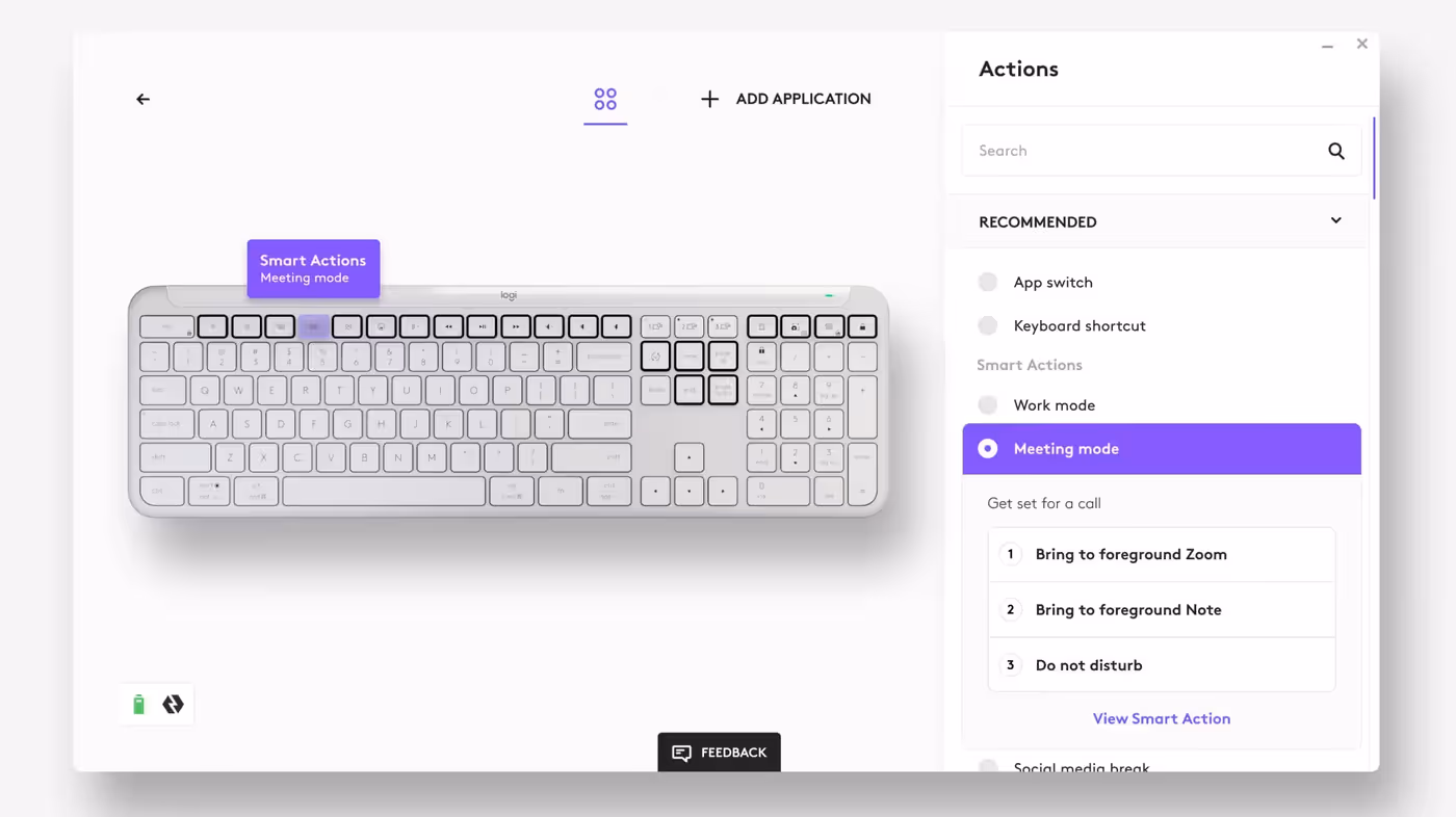 Smart Actions feature for executing multiple tasks with a single click