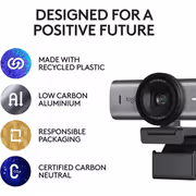 Logitech MX BRIO 4K Webcam — 8.5MP Sony Sensor, Privacy Shutter - image 7