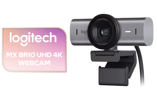 Logitech MX BRIO 4K Webcam — 8.5MP Sony Sensor, Privacy Shutter - image 1 Logitech MX BRIO 4K Webcam — 8.5MP Sony Sensor, Privacy Shutter - image 1