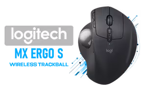 Logitech MX Ergo S Wireless Trackball Mouse - Graphite - Image 1