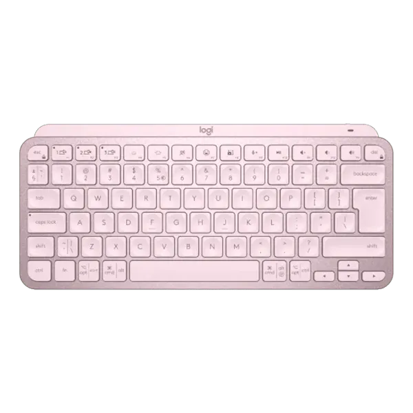 Logitech MX Keys Mini Wireless Keyboard - Rose | Compact & Stylish