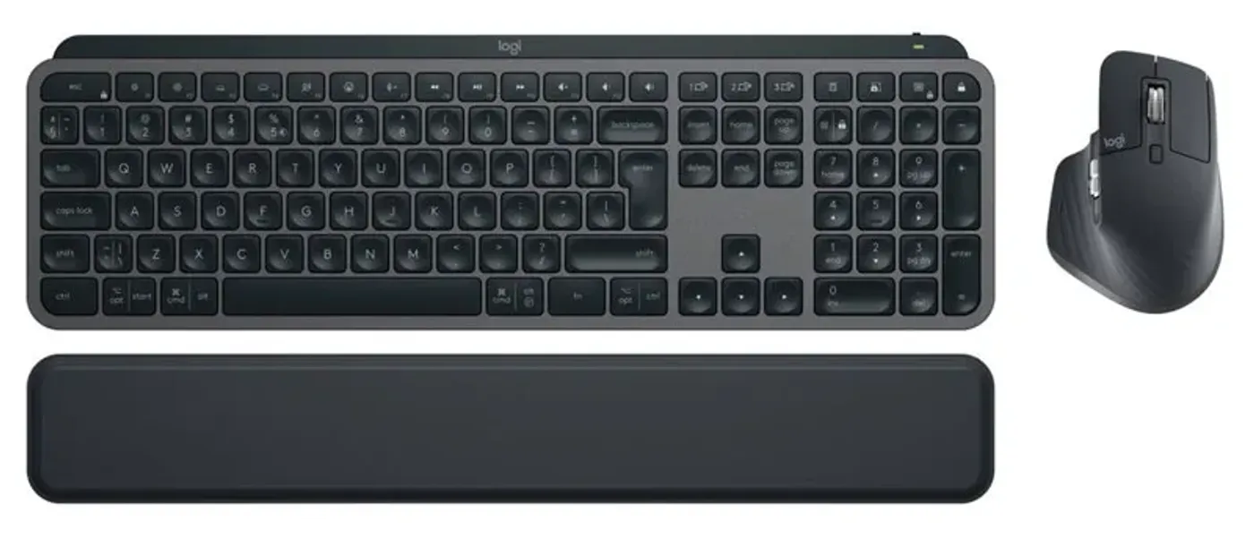 Logitech MX Keys S wireless keyboard and MX Master 3S mouse combo in graphite finish
