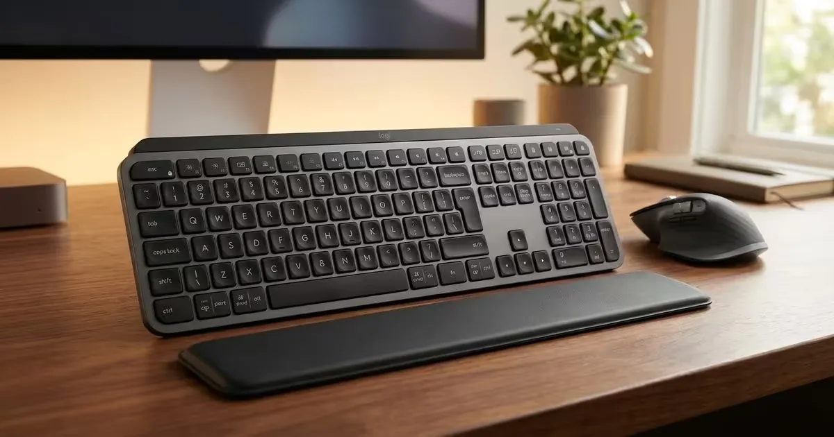 Logitech MX Keys S Combo — Wireless Backlit Keyboard for