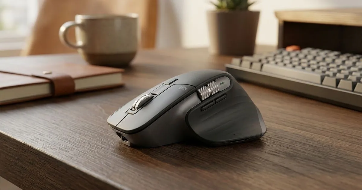 Logitech MX Master 3S — Quiet Bluetooth Mouse, 8K DPI | Evetech