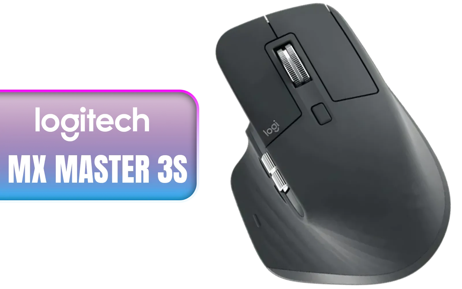 Logitech MX Master 3S Wireless Performance Mouse — Ergonomic, 8K