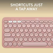Logitech Pebble Keys 2 K380s Wireless Keyboard — Tonal Rose - image 7