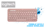 Logitech Pebble Keys 2 K380s Wireless Keyboard — Tonal Rose - image 1