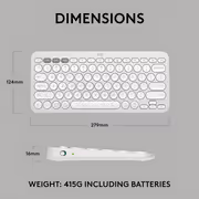 Logitech Pebble Keys 2 K380s Slim Wireless Keyboard - image 10