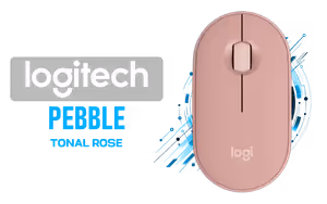 Logitech Pebble Mouse 2 M350s Tonal Rose - Image 1