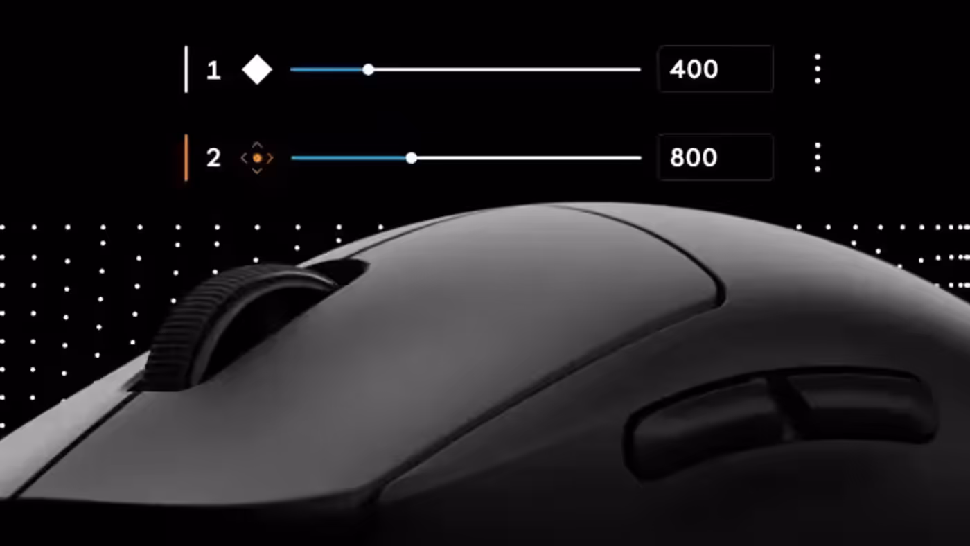 Onboard memory feature panel for the Logitech G PRO 2 LIGHTSPEED gaming mouse