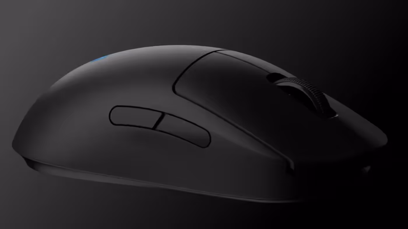 Symmetrical ambidextrous body and magnetic side buttons of the Logitech G PRO 2 LIGHTSPEED gaming mouse