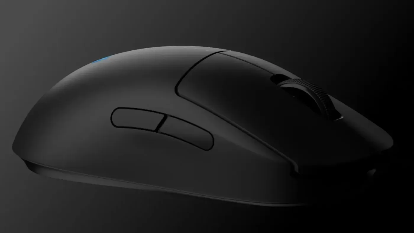 Symmetrical ambidextrous shape and adjustable magnetic side buttons on the Logitech G PRO 2 LIGHTSPEED gaming mouse