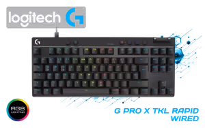 logitech-g-pro-x-tkl-rapid-gaming-keyboard-black - Image 1