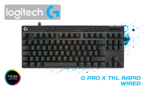 Logitech G PRO X TKL Rapid Gaming Keyboard (Black) - image 1 Logitech G PRO X TKL Rapid Gaming Keyboard (Black) - image 1