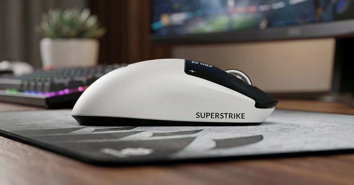 Logitech PRO X2 SUPERSTRIKE Wireless Gaming Mouse — 44,000 DPI