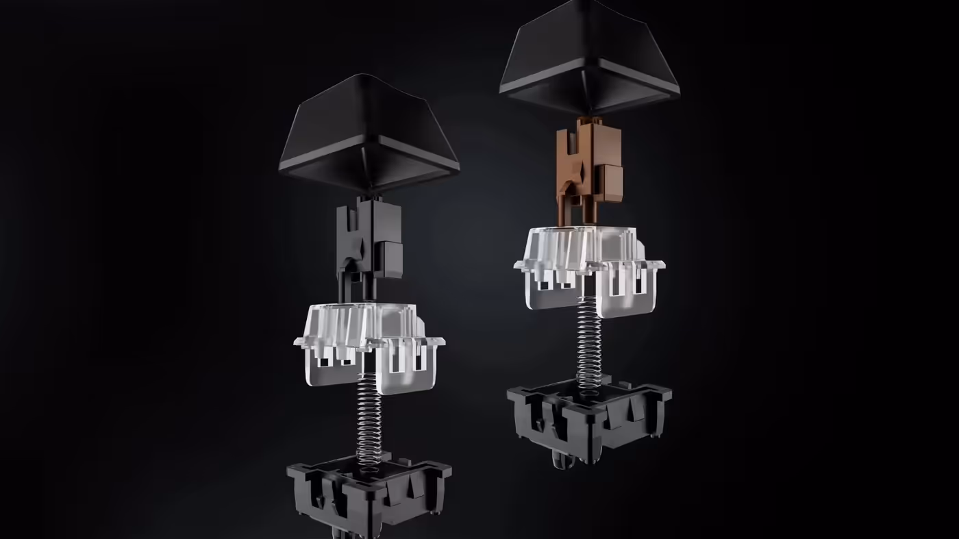 Close up of GX optical switches available for the G PRO X 60