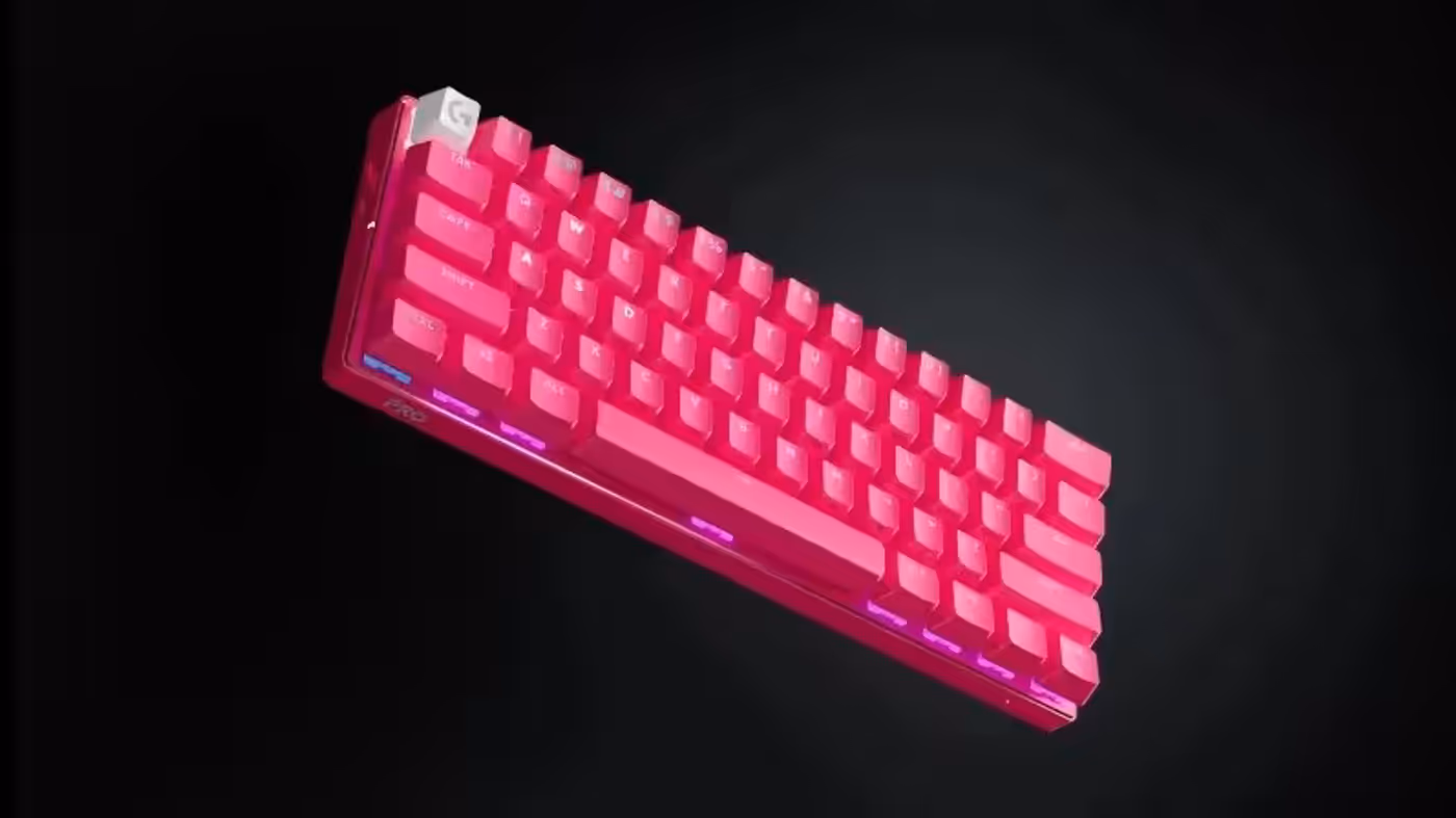Customizable key configurations displayed on the Logitech G PRO X 60 keyboard
