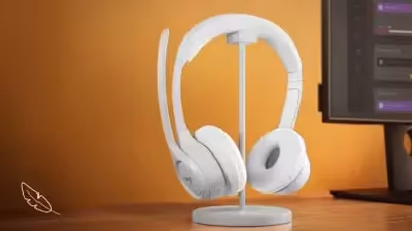Logitech Zone 300 lightweight comfortable headband and ear cushions