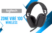 Logitech Zone Vibe 100 Bluetooth Headset — Noise-Canceling Mic - image 1