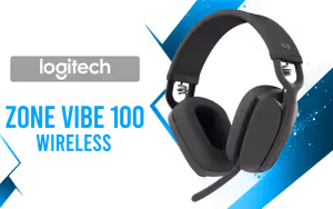Logitech Zone Vibe 100 Bluetooth Gaming Headset Graphite - Image 1