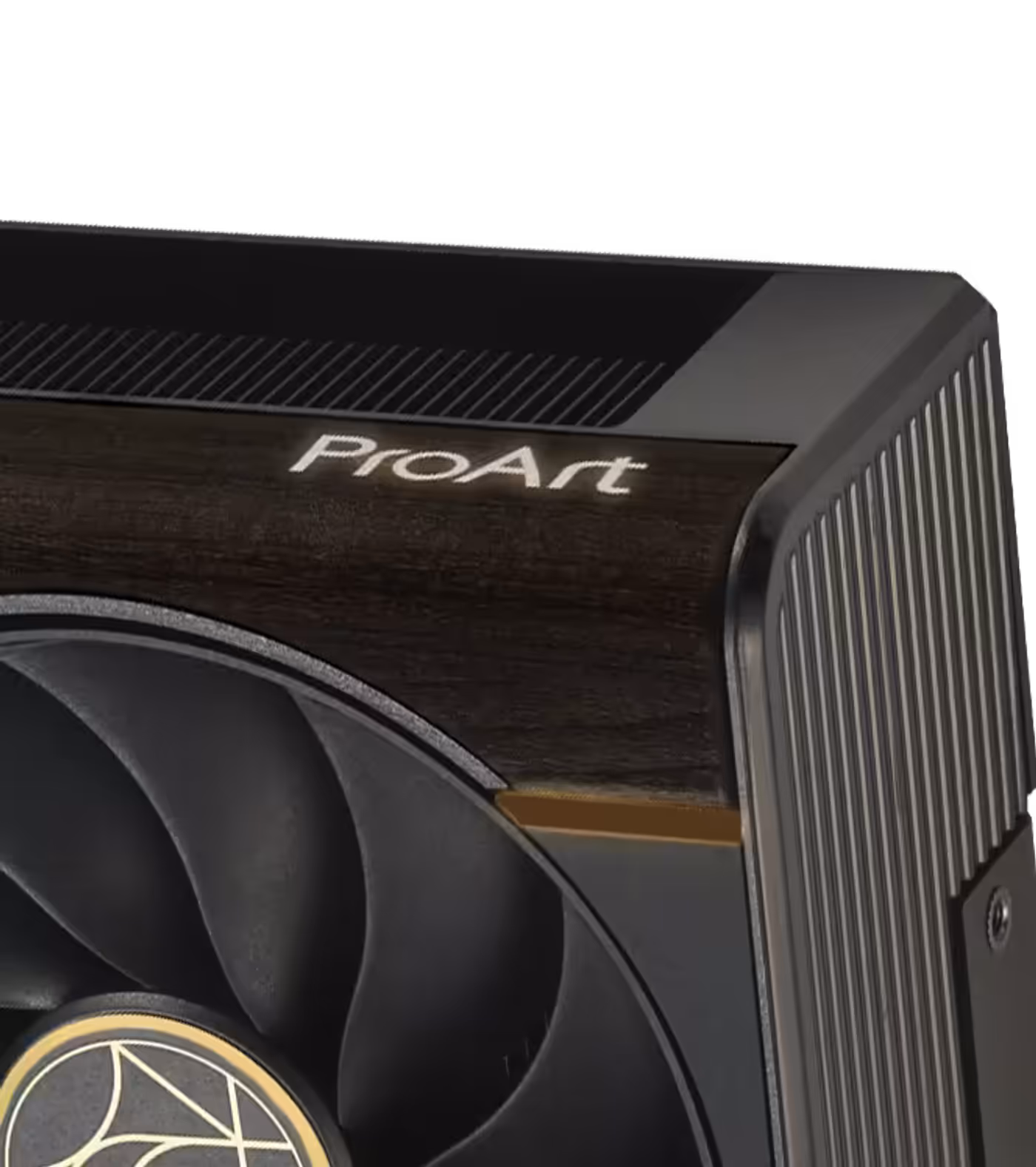 Aura-lit ProArt logo providing a subtle and elegant accent