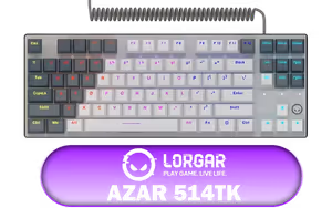 lorgar-azar-514tkl-white-tkl-keyboard - Image 1