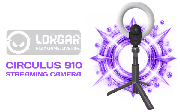 LORGAR Circulus 910 Webcam — 5MP, 1080p60, Ring Light - image 1 LORGAR Circulus 910 Webcam — 5MP, 1080p60, Ring Light - image 1