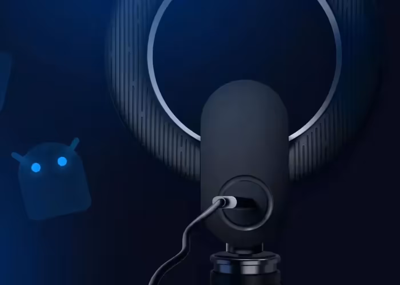 USB-C connection providing universal compatibility across multiple platforms