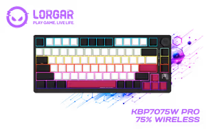 lorgar-kbp7075w-pro-75-wireless-gaming-keyboard-black-white - Image 1