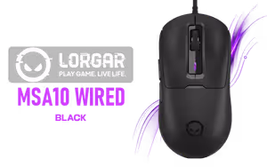 lorgar-msa10-ultralight-wired-gaming-mouse-black - Image 1