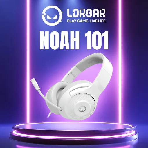 LORGAR Noah 101 Gaming Headset White