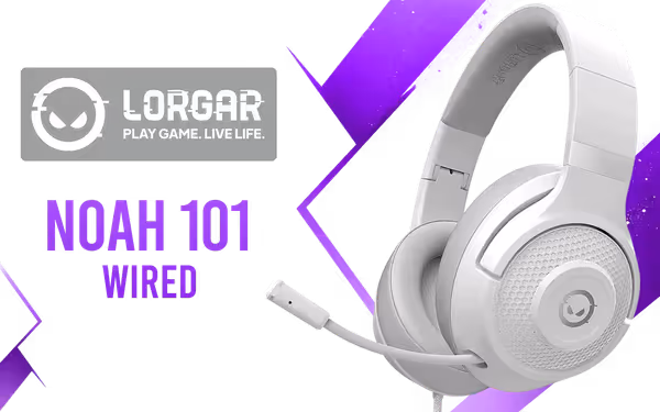 LORGAR Noah 101 Gaming Headset — 40mm, Retractable Mic - image 1 LORGAR Noah 101 Gaming Headset — 40mm, Retractable Mic - image 1