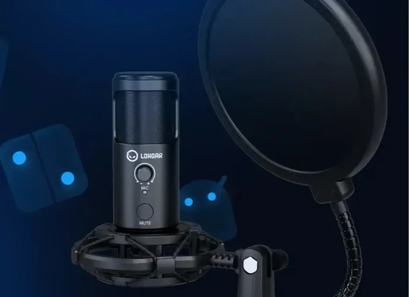 Microphone compatible with multiple platforms including gaming, streaming, and professional applications