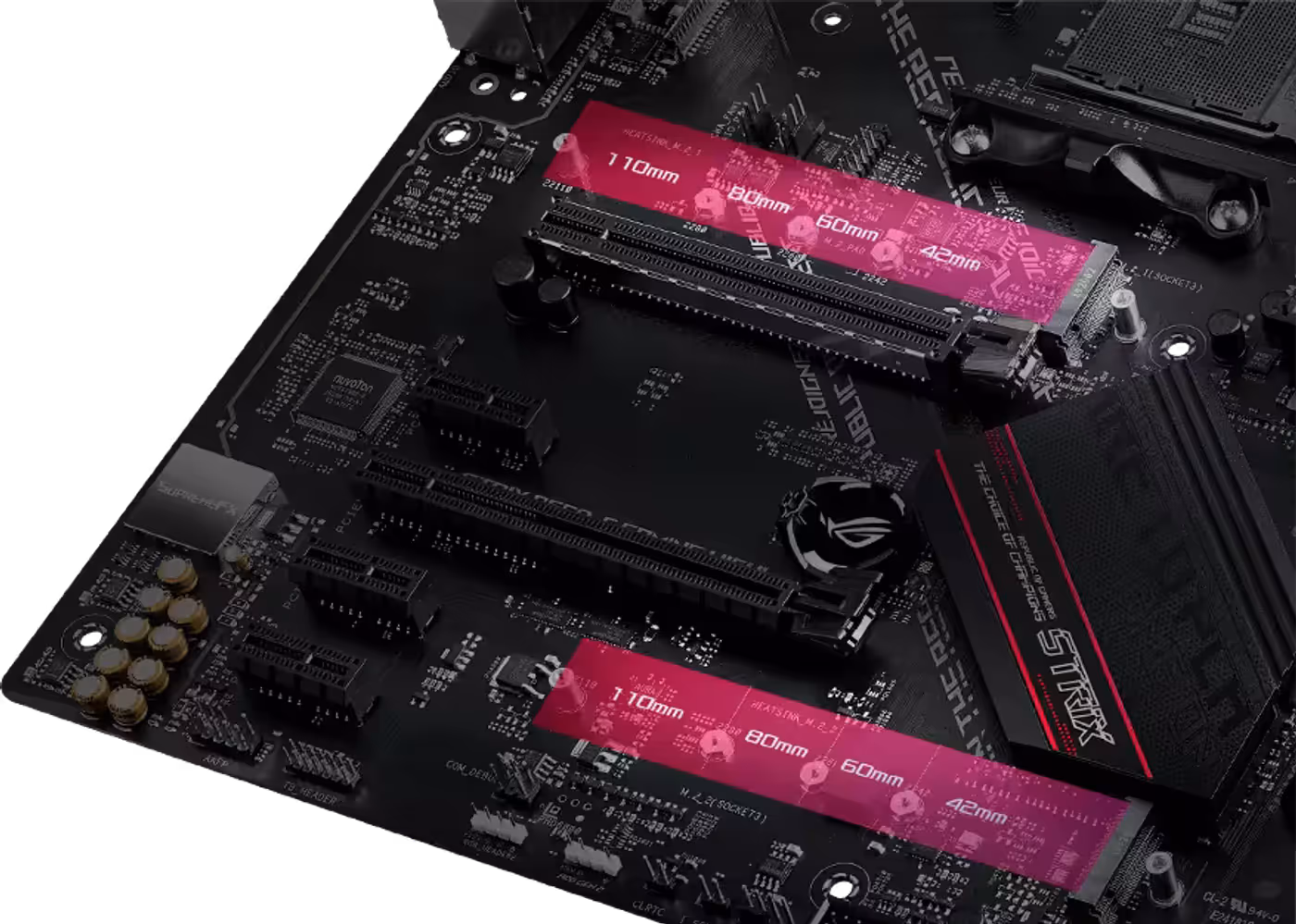 M.2 heatsink module designed to prevent storage throttling on the motherboard