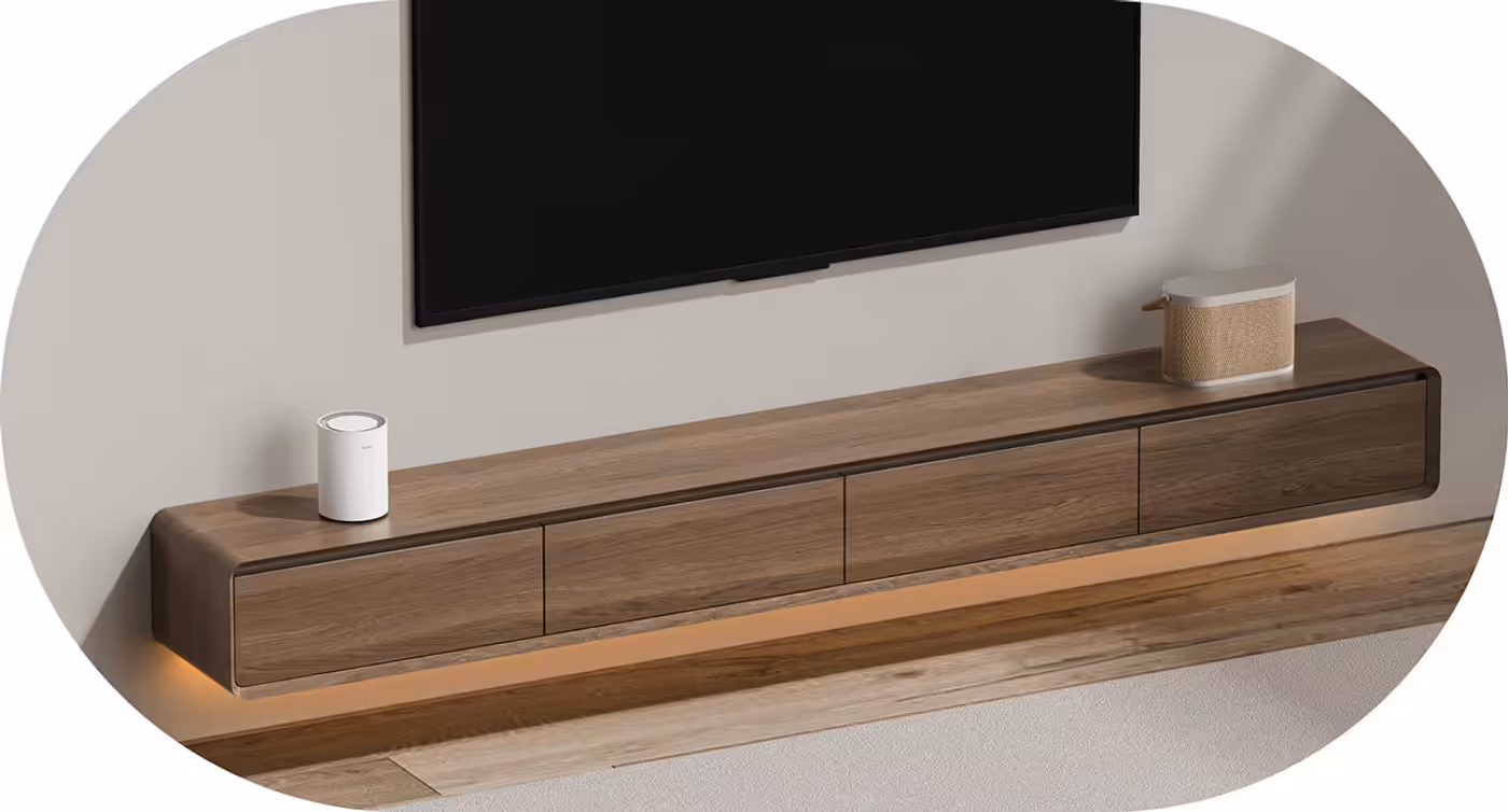 Cudy Mesh unit with elegant cylindrical design for home setup