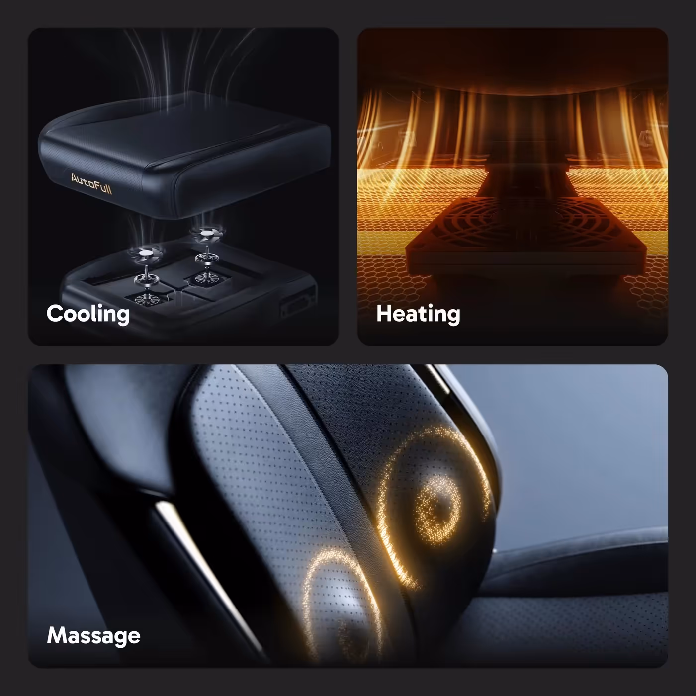 M6 Ultra 2.0 chair cooling heating and massage features