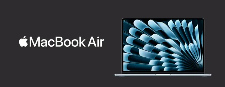 MacBook Air laptop on display - lightweight, powerful ultrabook
