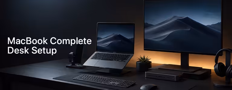 MacBook desk setup South Africa | ergonomic workspace, MacBook accessories, productivity tips 💻🇿🇦