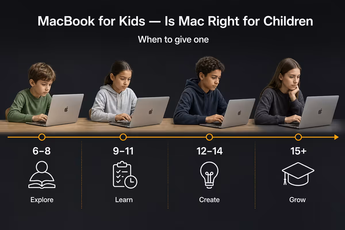 The right age to give a child a Mac