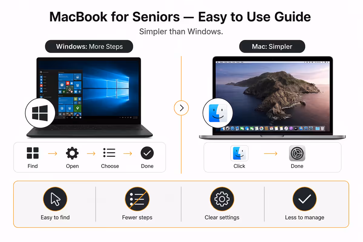 Why a Mac is simpler than Windows for non-techs